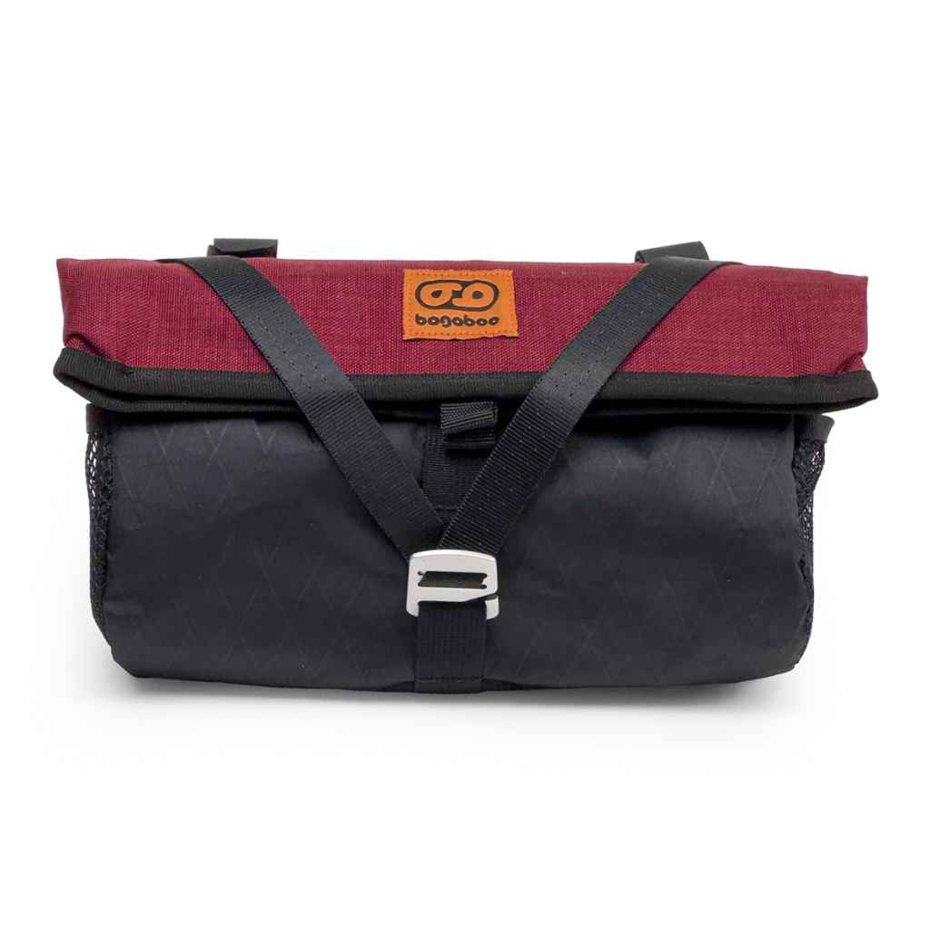 BAGABOO* handlebar bag (burgundy/black) - BLUE LUG ONLINE STORE