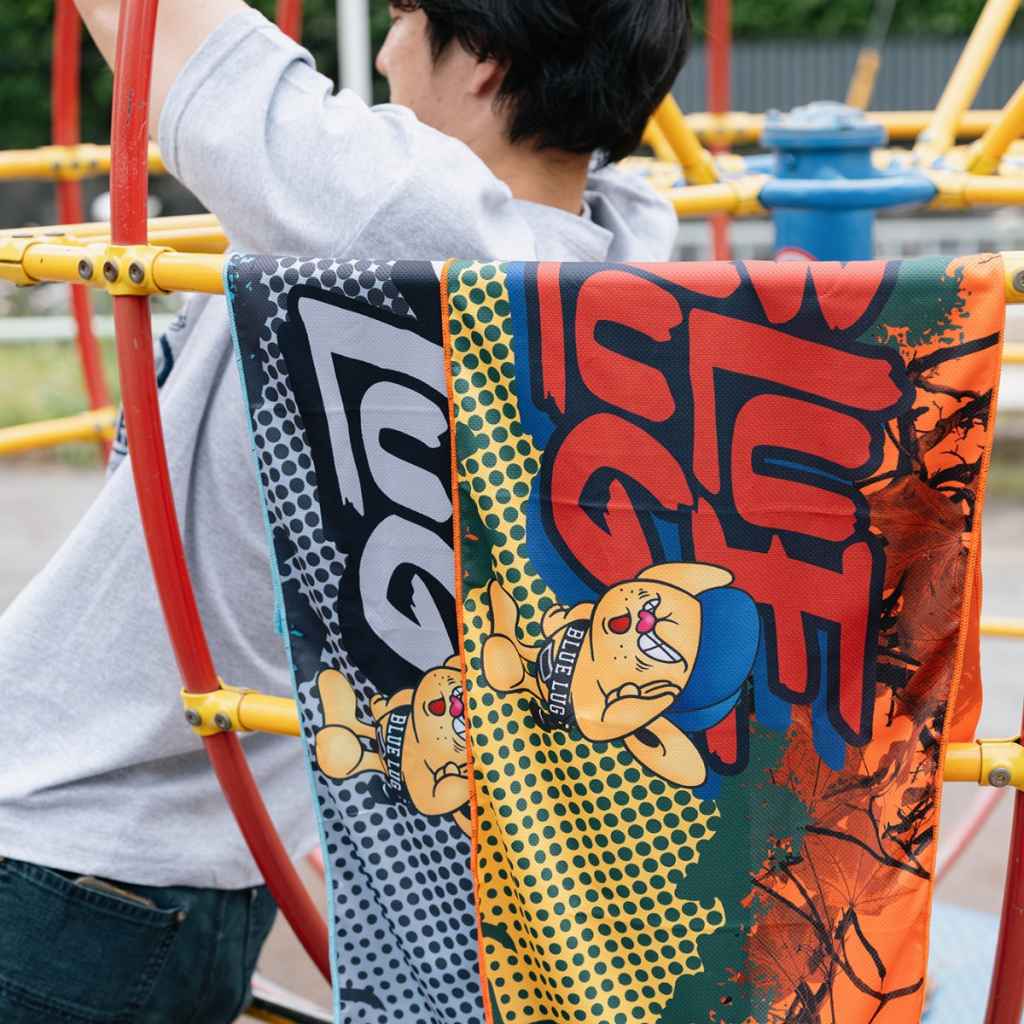 BLUE LUG* dry towel (survival orange) - BLUE LUG ONLINE STORE