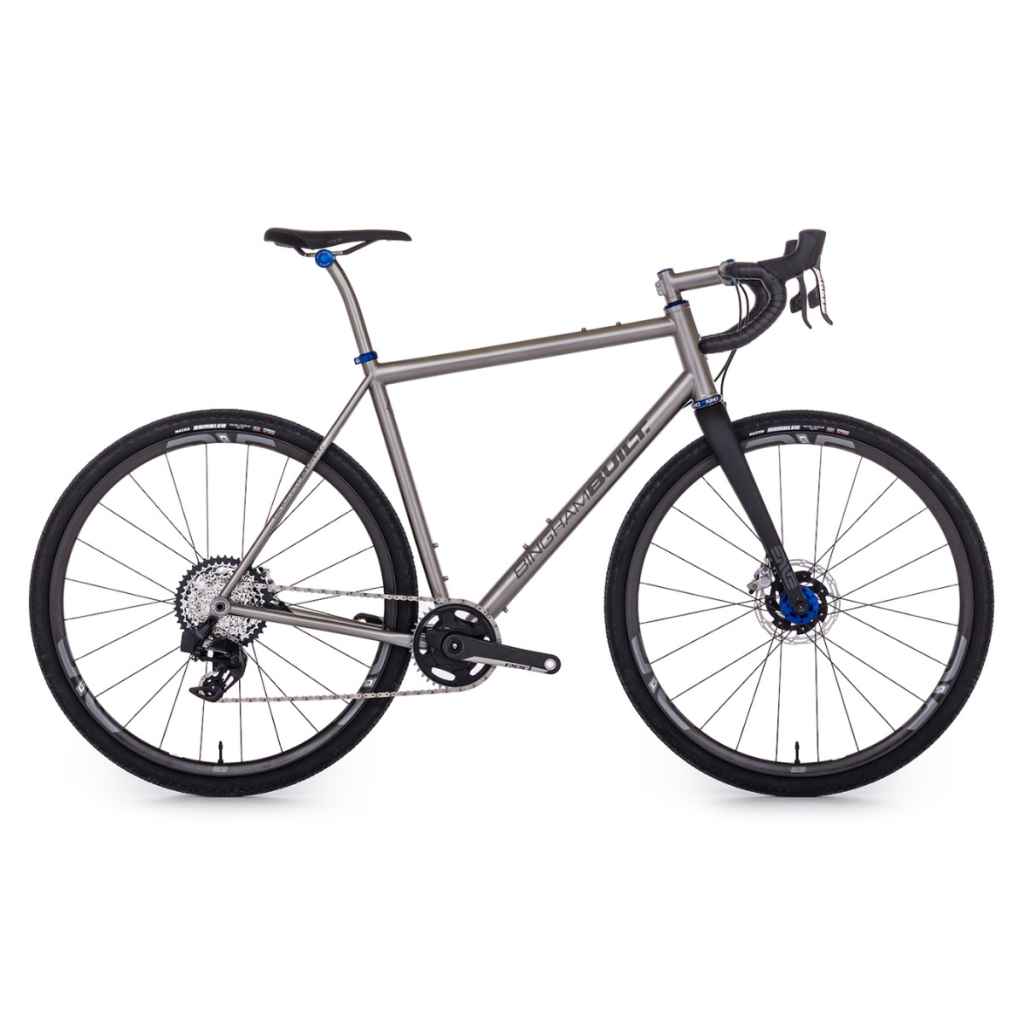 BINGHAM BUILT* titanium layback seatpost (turquoise) - BLUE LUG