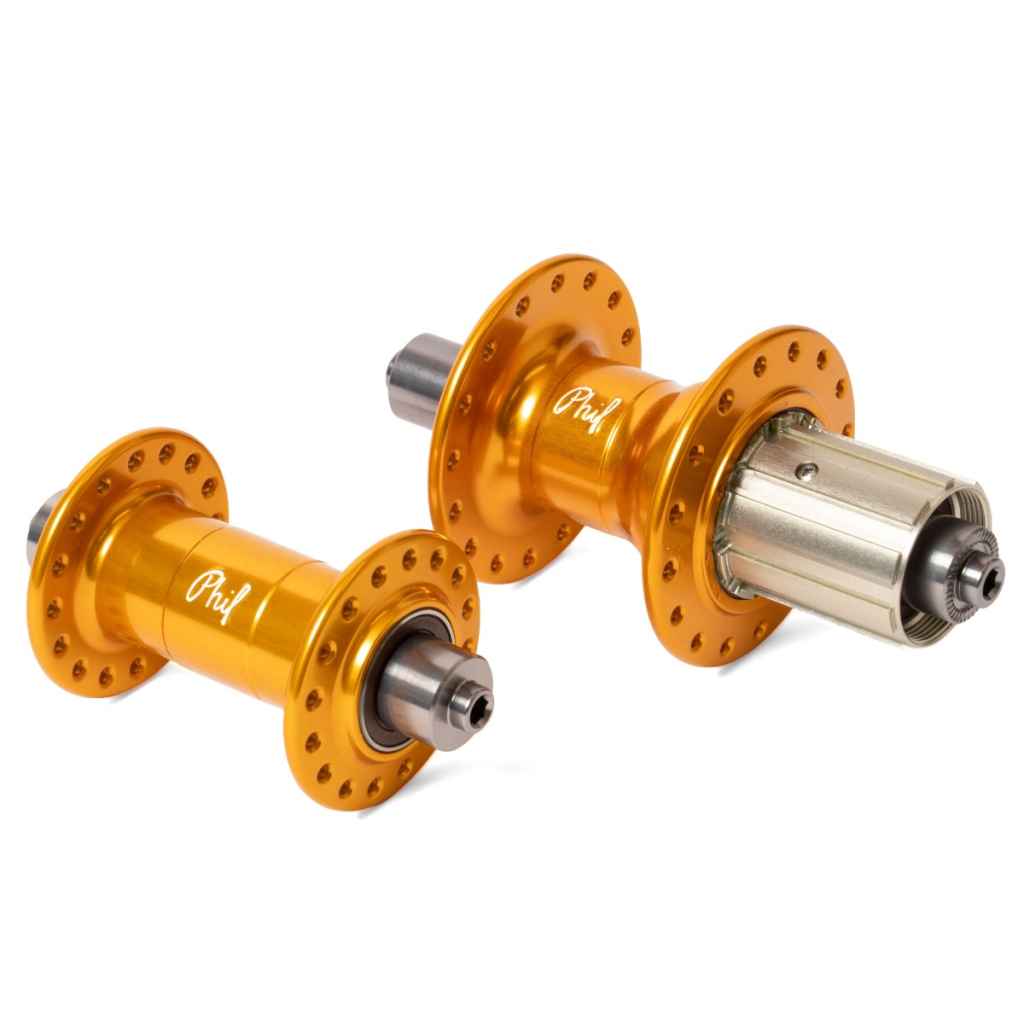 【限定値下】phil philwood wheel mash bluelug PHIL WOOD* 11-speed road hub set (LTD gold/32H) - BLUE LUG ONLINE