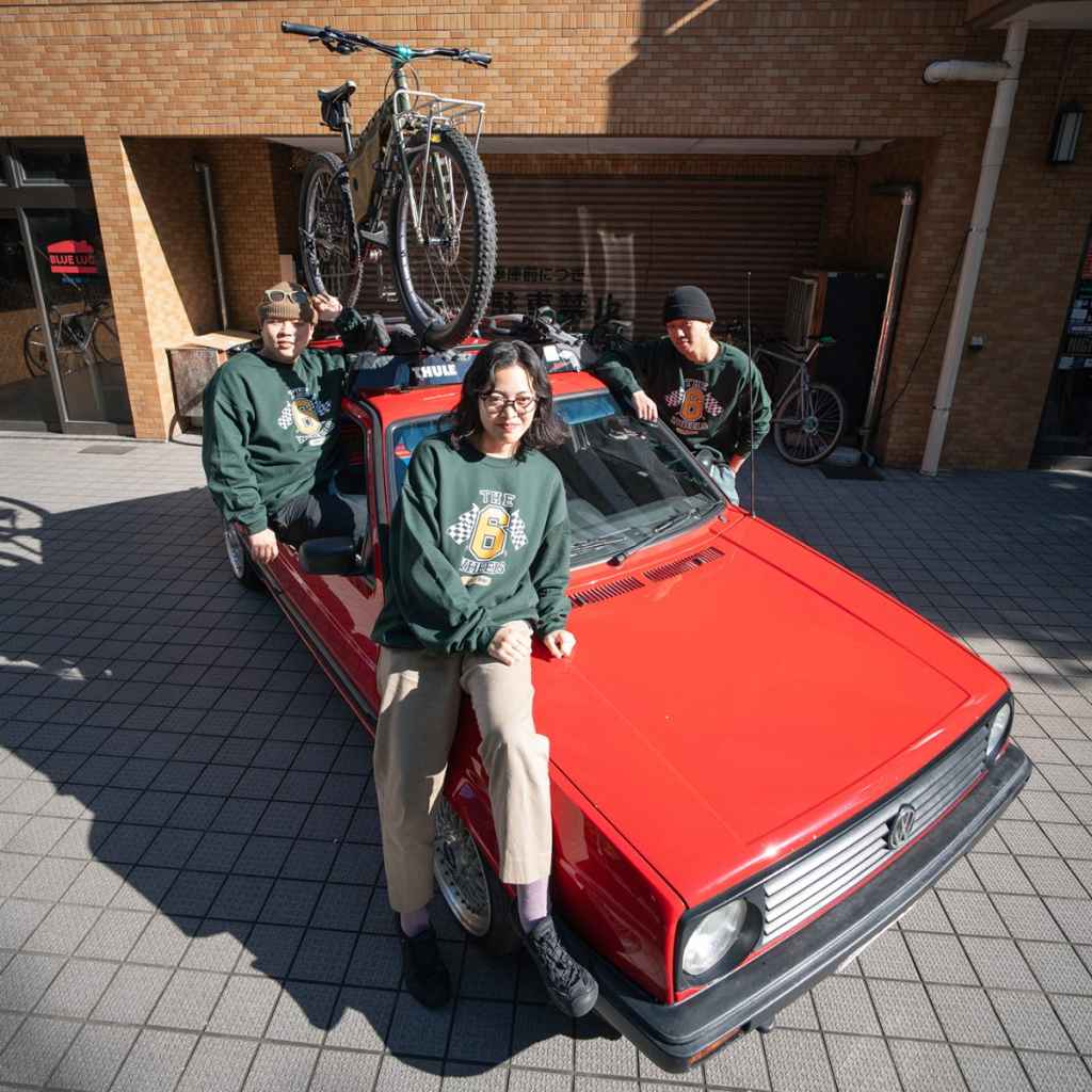 GLAY ランダムグッズ 先行限定 貴重 レア ブランケット BLUE LUG* THE 6 WHEELS crewneck (green) - BLUE LUG ONLINE STORE
