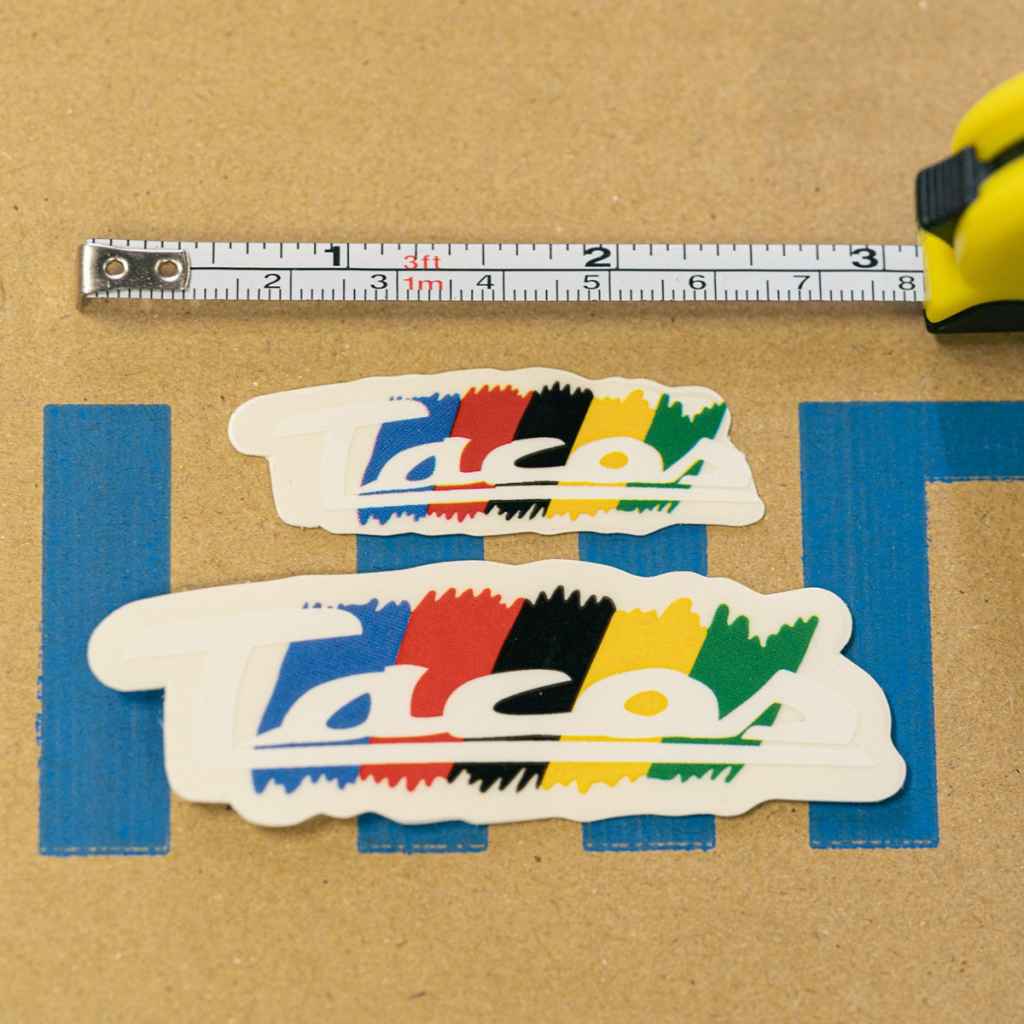 応援グッズ Tacos 100 TACOS* spicy stem decal - BLUE LUG ONLINE STORE