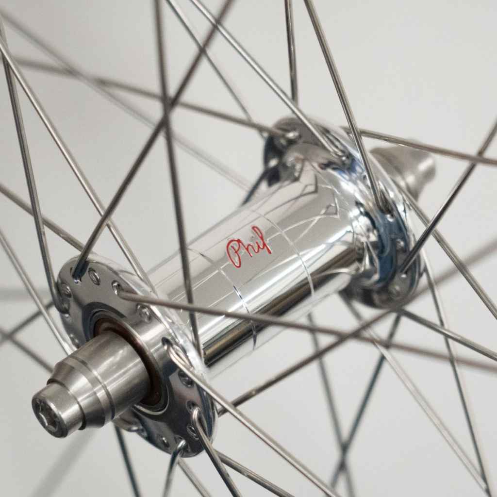 PHILWOOD×FORZA classico track wheel (low flange/silver) - BLUE LUG