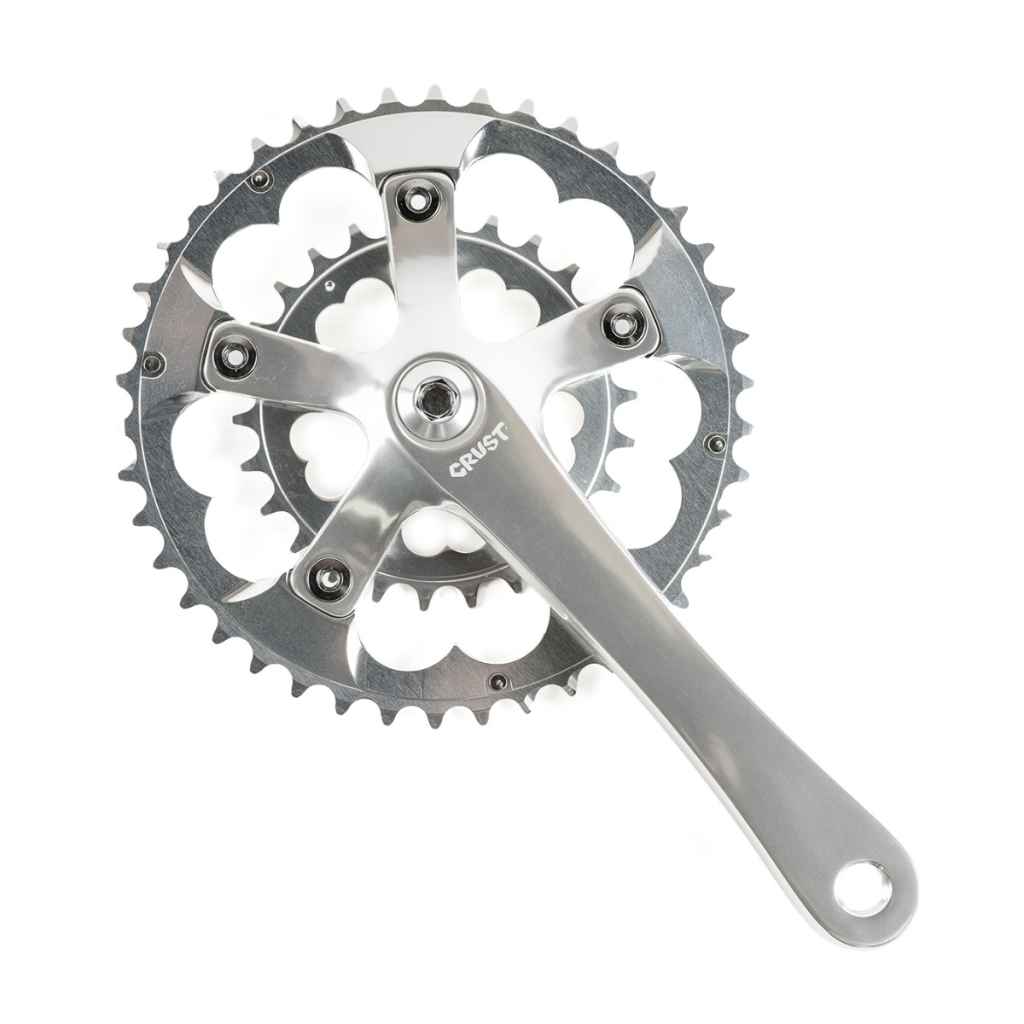CRUST BIKES* heartbreaker crankset (polish) - BLUE LUG