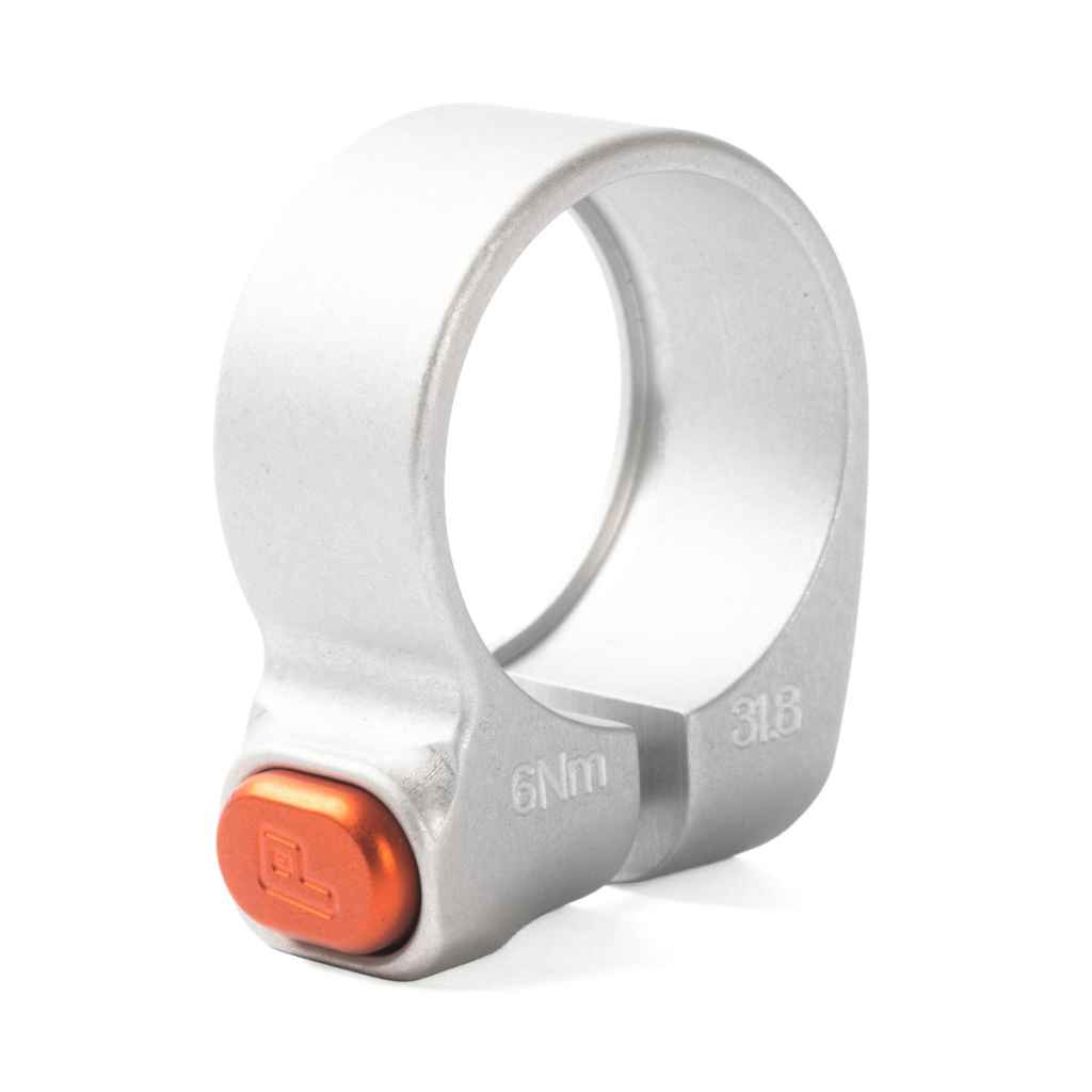 PAUL* noqr seatpost collar (silver/orange) - BLUE LUG ONLINE STORE