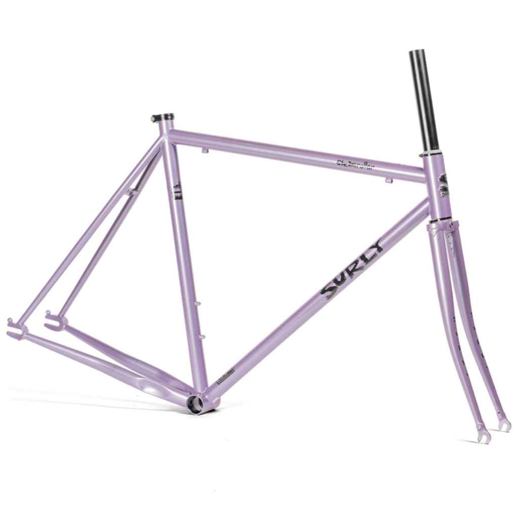SURLY* steamroller frame&fork set (anxious lavender) - BLUE LUG