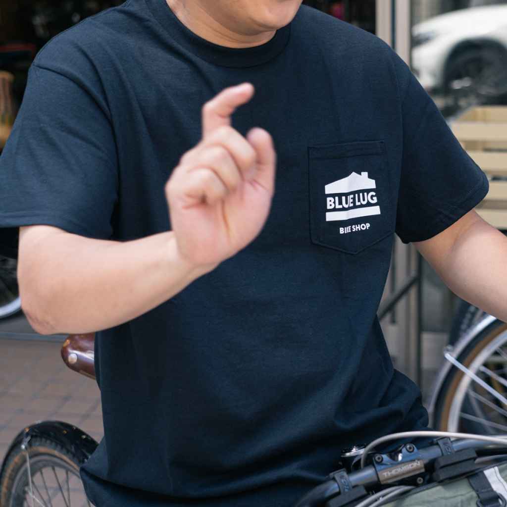 BLUE LUG* house pocket t-shirt (black) - BLUE LUG ONLINE STORE