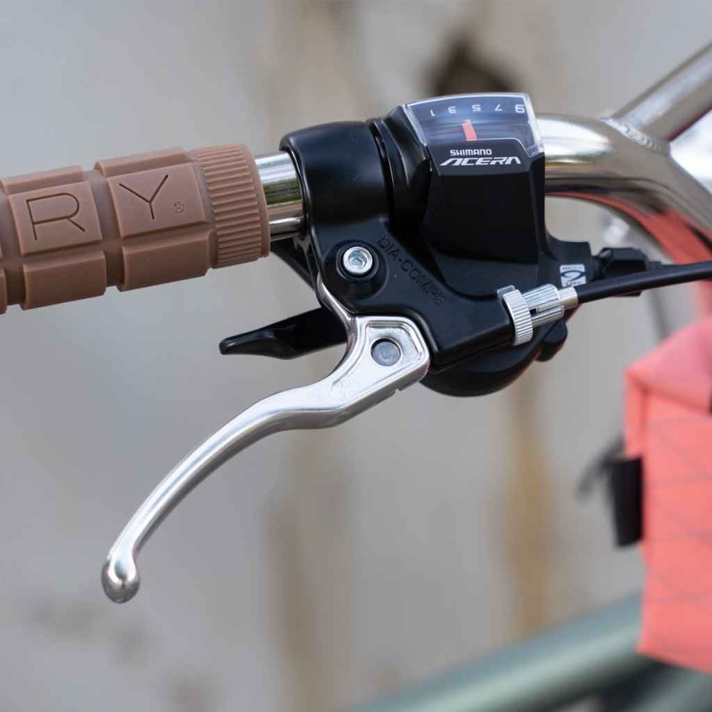 DIA-COMPE* tech-5 brake lever BL special (silver/black) - BLUE LUG