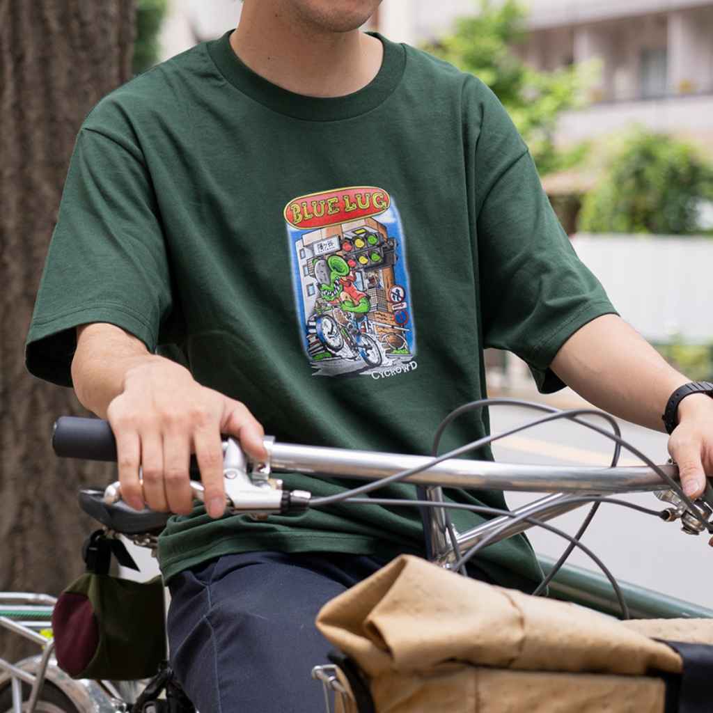 BLUELUG* ride fink t-shirt (forest green) - BLUE LUG ONLINE STORE