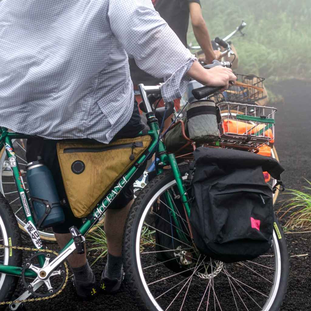 FAIRWEATHER* frame bag ADV (rip light gray/green) - BLUE LUG
