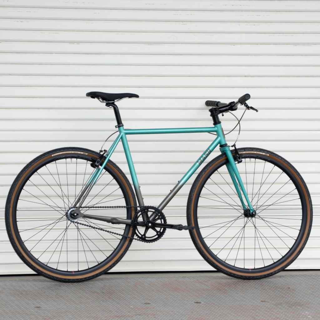 MASH* steel CUSTOM complete bike (S/teal fade) - BLUE LUG