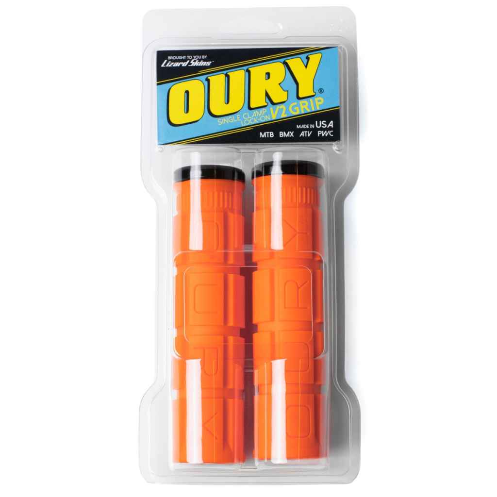 OURY* lock-on V2 grip (blaze orange) - BLUE LUG ONLINE STORE