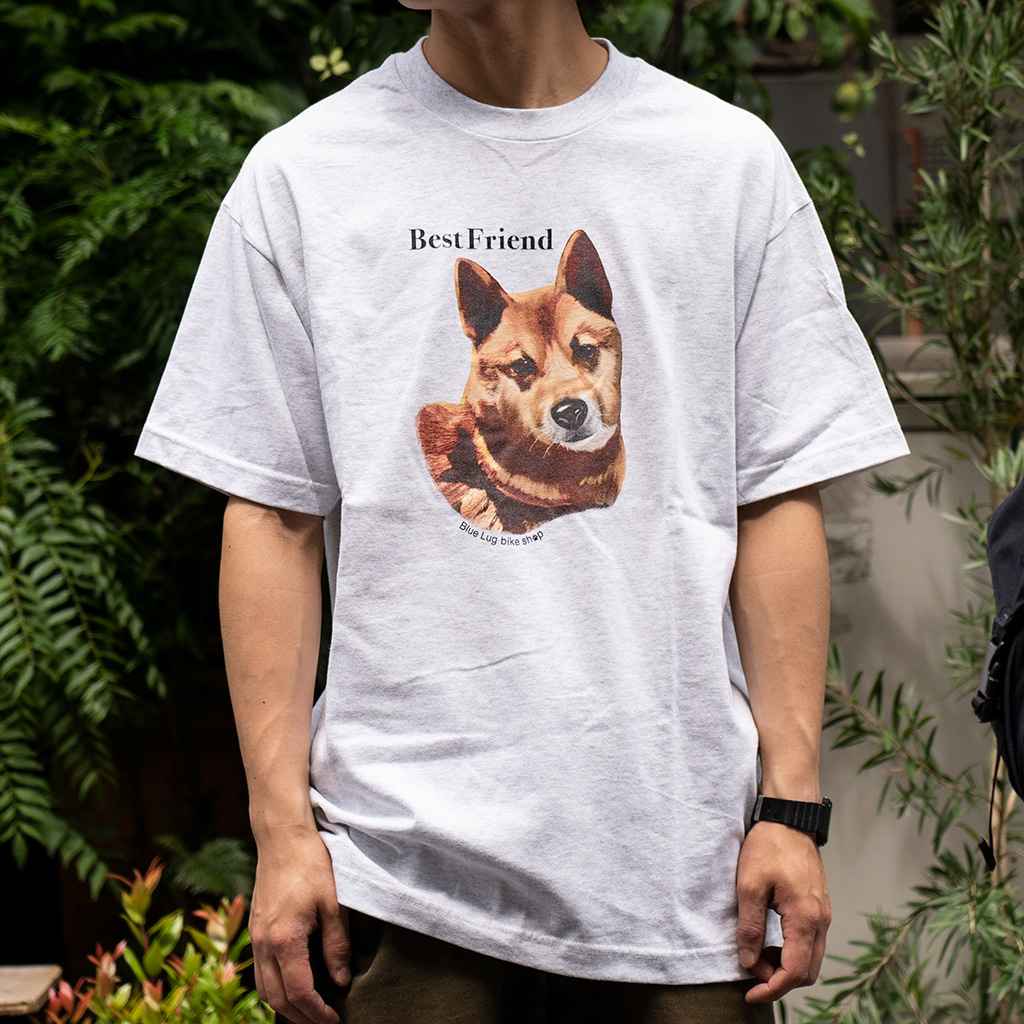 BLUE LUG* best friend t-shirt (cream) - BLUE LUG ONLINE STORE