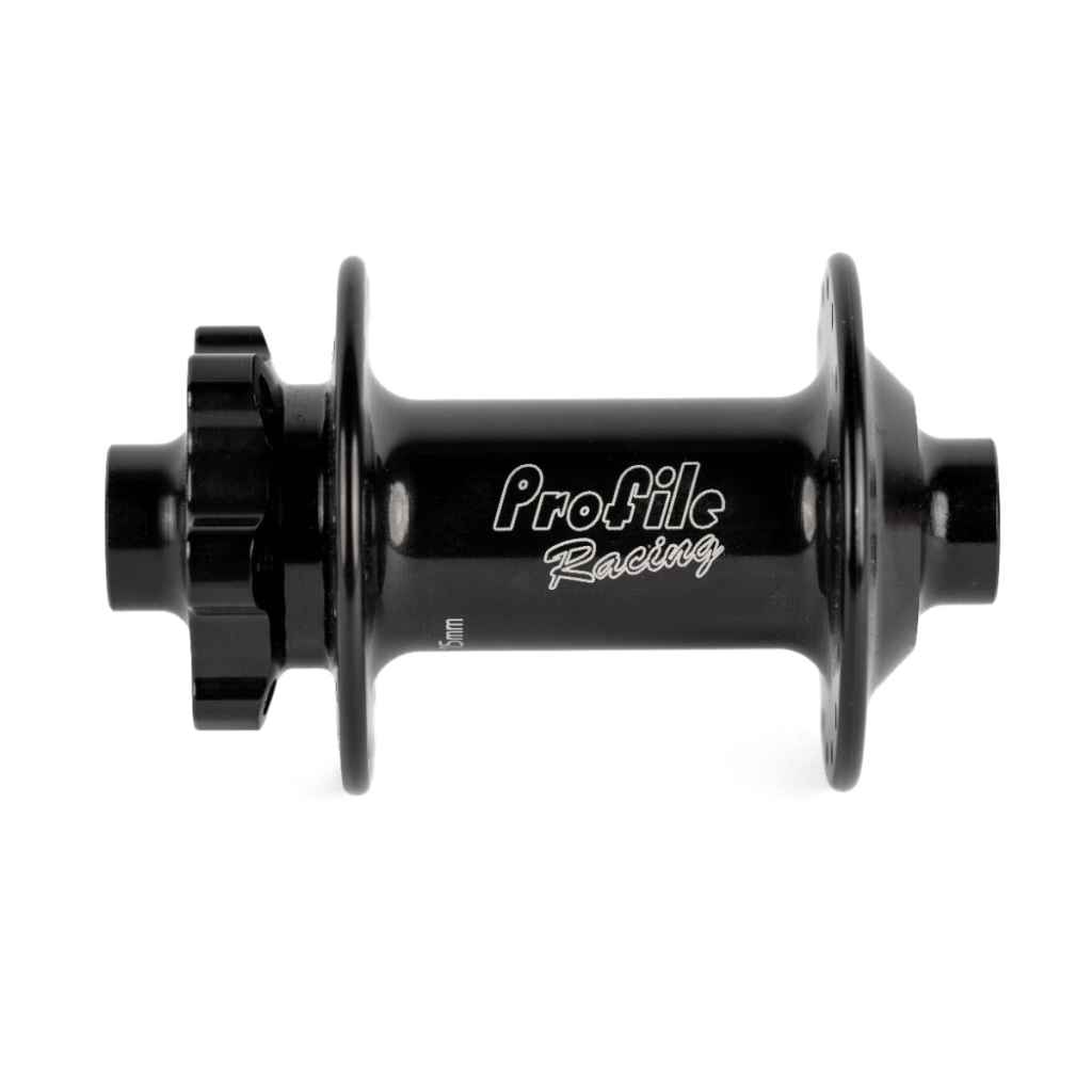 PROFILE RACING* elite BOOST mtb hub front (black) - BLUE LUG