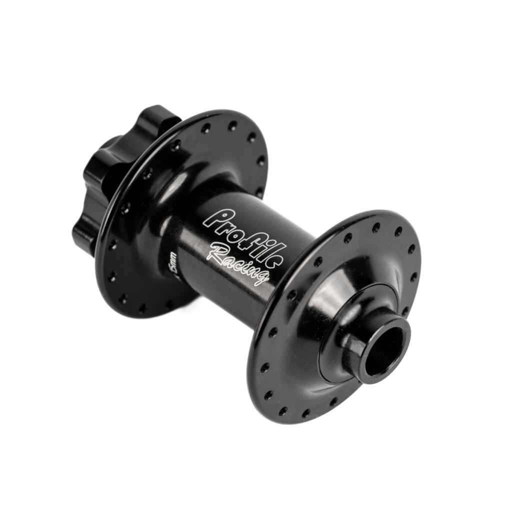 PROFILE RACING* elite BOOST mtb hub front (black) - BLUE LUG