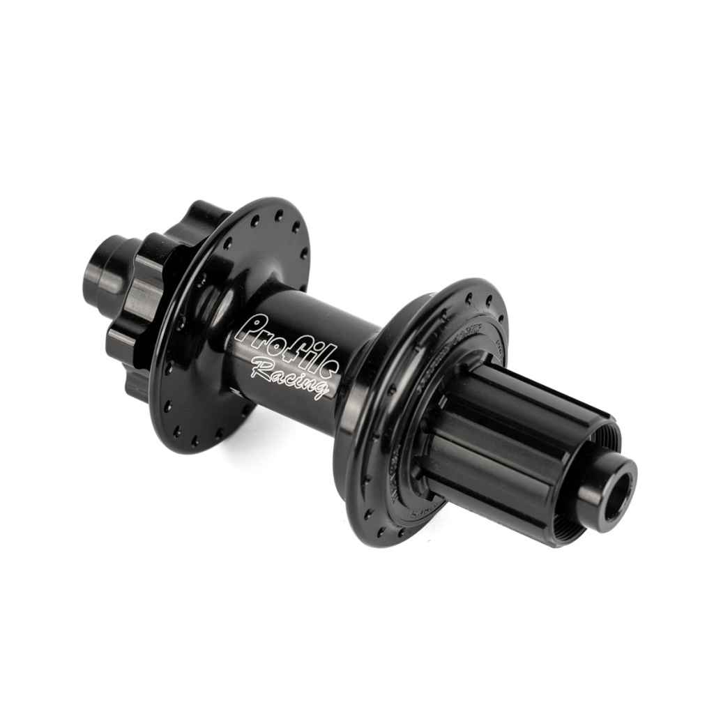PROFILE RACING* elite BOOST mtb cassette hub (black) - BLUE LUG