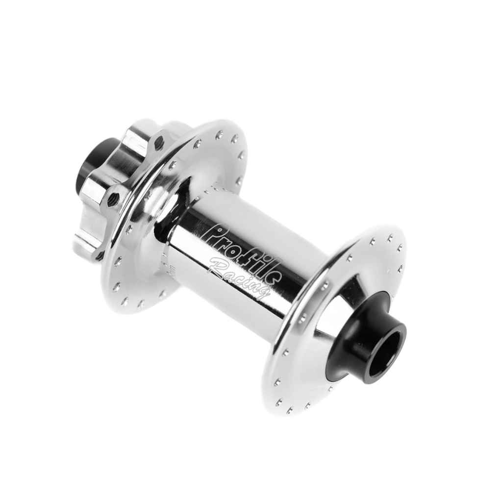PROFILE RACING* elite BOOST mtb hub front (polish) - BLUE LUG