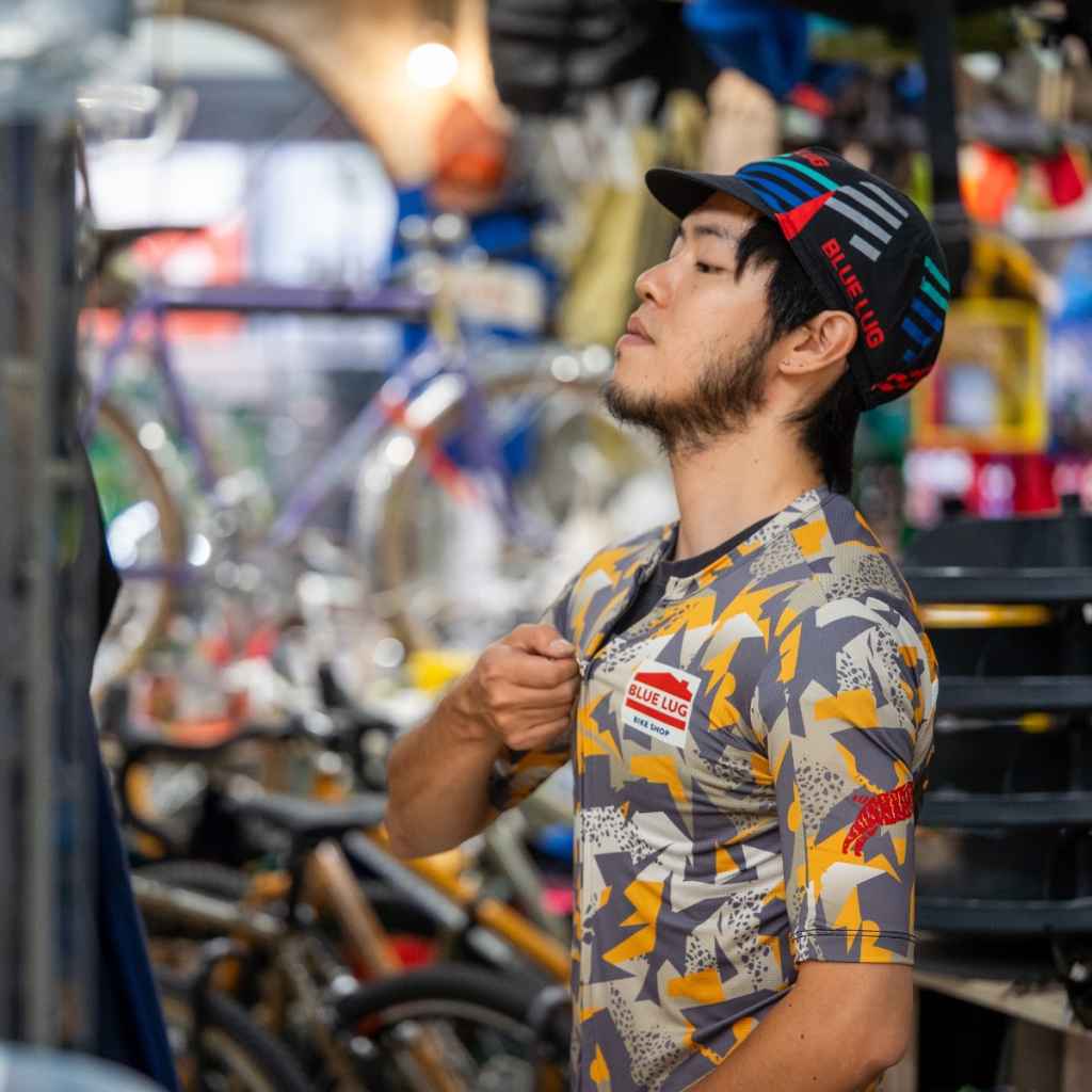 BLUE LUG* original cycle cap (black) - BLUE LUG ONLINE STORE