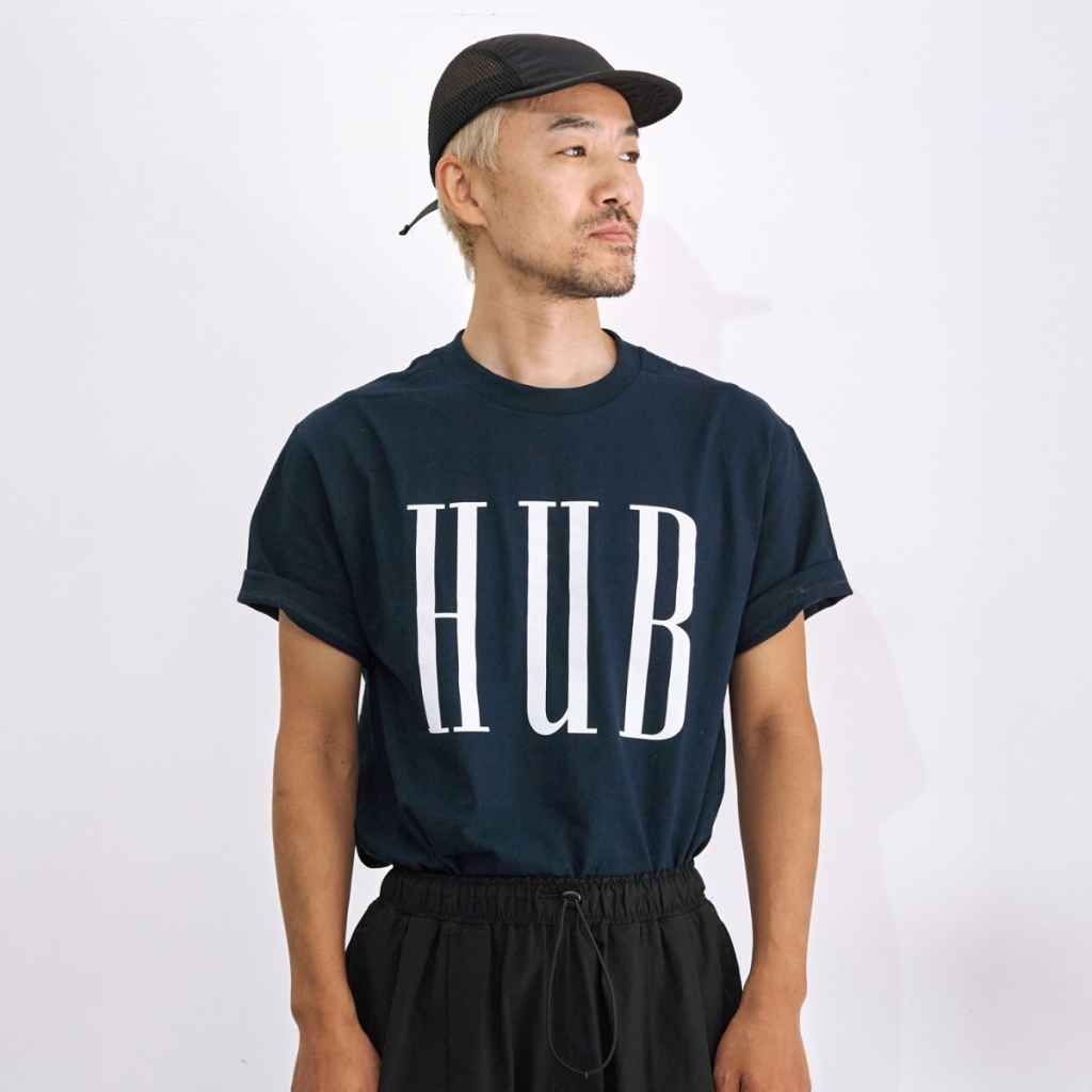 BLUE LUG* HUB daily t-shirt (navy) - BLUE LUG ONLINE STORE