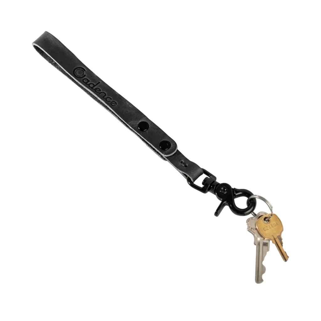 CADENCE* leather lanyard (black) - BLUE LUG ONLINE STORE