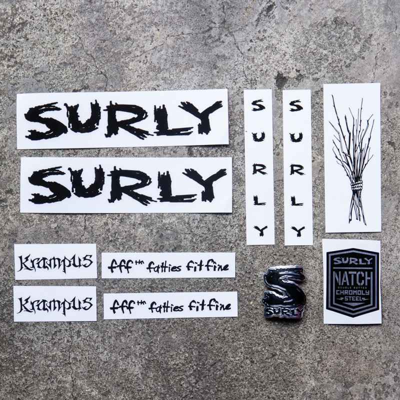 SURLY* krampus new frame decal set (black) - BLUE LUG ONLINE STORE