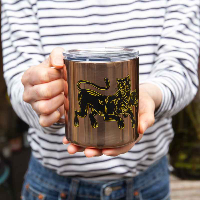 BICYCLE COFFEE* panther camp cup (cypress green) - BLUE LUG