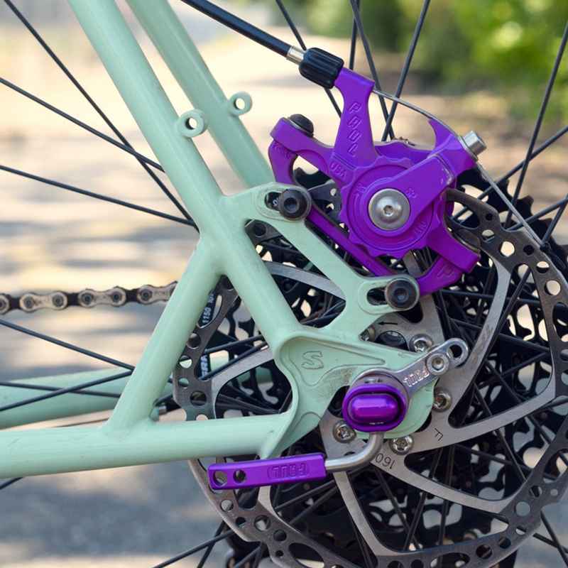 PAUL* klamper post mount disc calliper (all purple) - BLUE LUG
