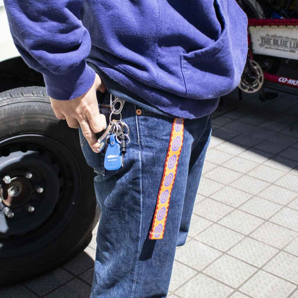 BLUE LUG* quick belt (guruguru navy) - BLUE LUG ONLINE STORE