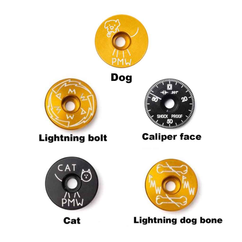 ヴィンテージ グランコンペ 肉抜きステムブルホーンハンドル カーニバルグリップ付 PARAGON MACHINE WORKS* aluminum top cap (gold) - BLUE LUG