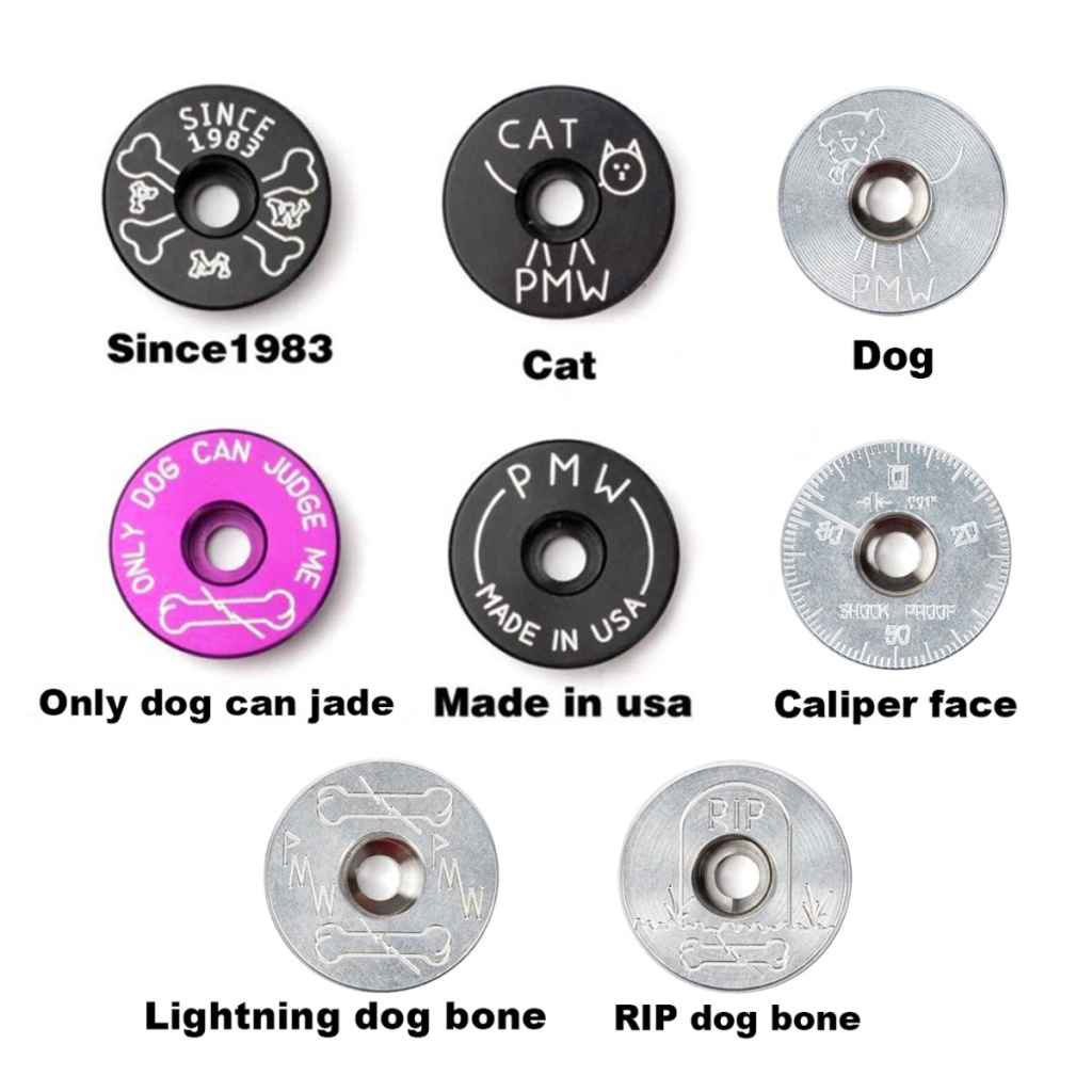 PARAGON MACHINE WORKS* aluminum top cap (silver) - BLUE LUG