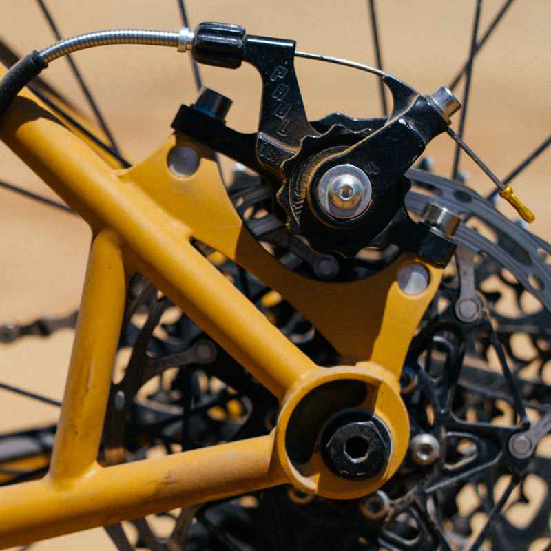PAUL* klamper post mount disc calliper (polish) - BLUE LUG