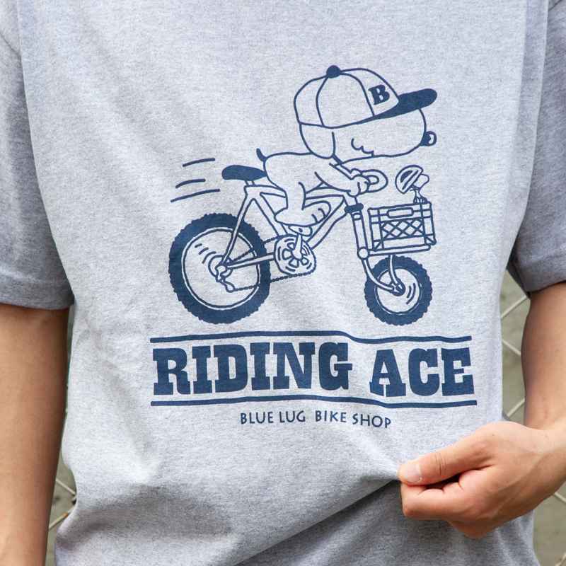 新品未使用　Tシャツ　Mサイズ　ブルーラグ　blue lug BLUE LUG* BLG long sleeve t-shirt (navy) - BLUE LUG ONLINE STORE