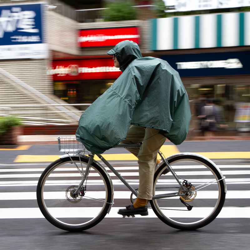 豊富なギフト packable FAIRWEATHER* rain LUG BLUE - green) (algae poncho ウェア
