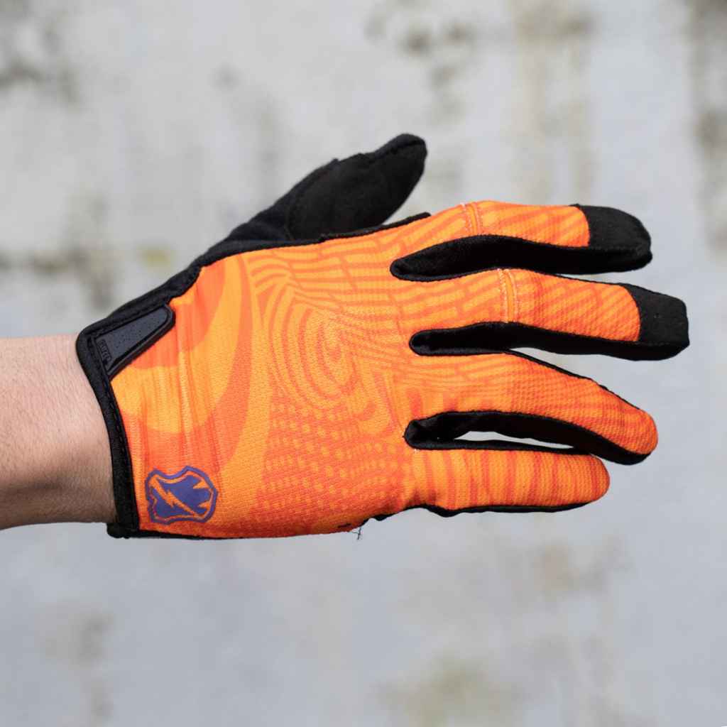 Giro MASH 自転車用グローブ オレンジと黒 MASH* DND glove (orange noise) - BLUE LUG ONLINE STORE