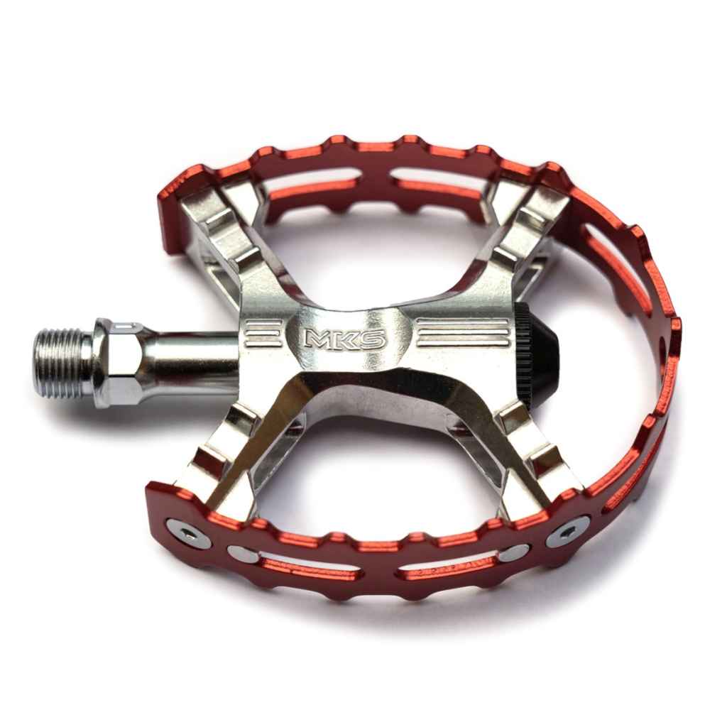MKS* XC-III bear trap pedal (red) - BLUE LUG ONLINE STORE