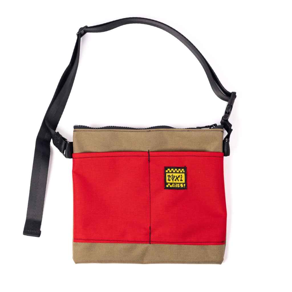 TAXI BAGS* pouch with strap (L/black) - BLUE LUG ONLINE STORE