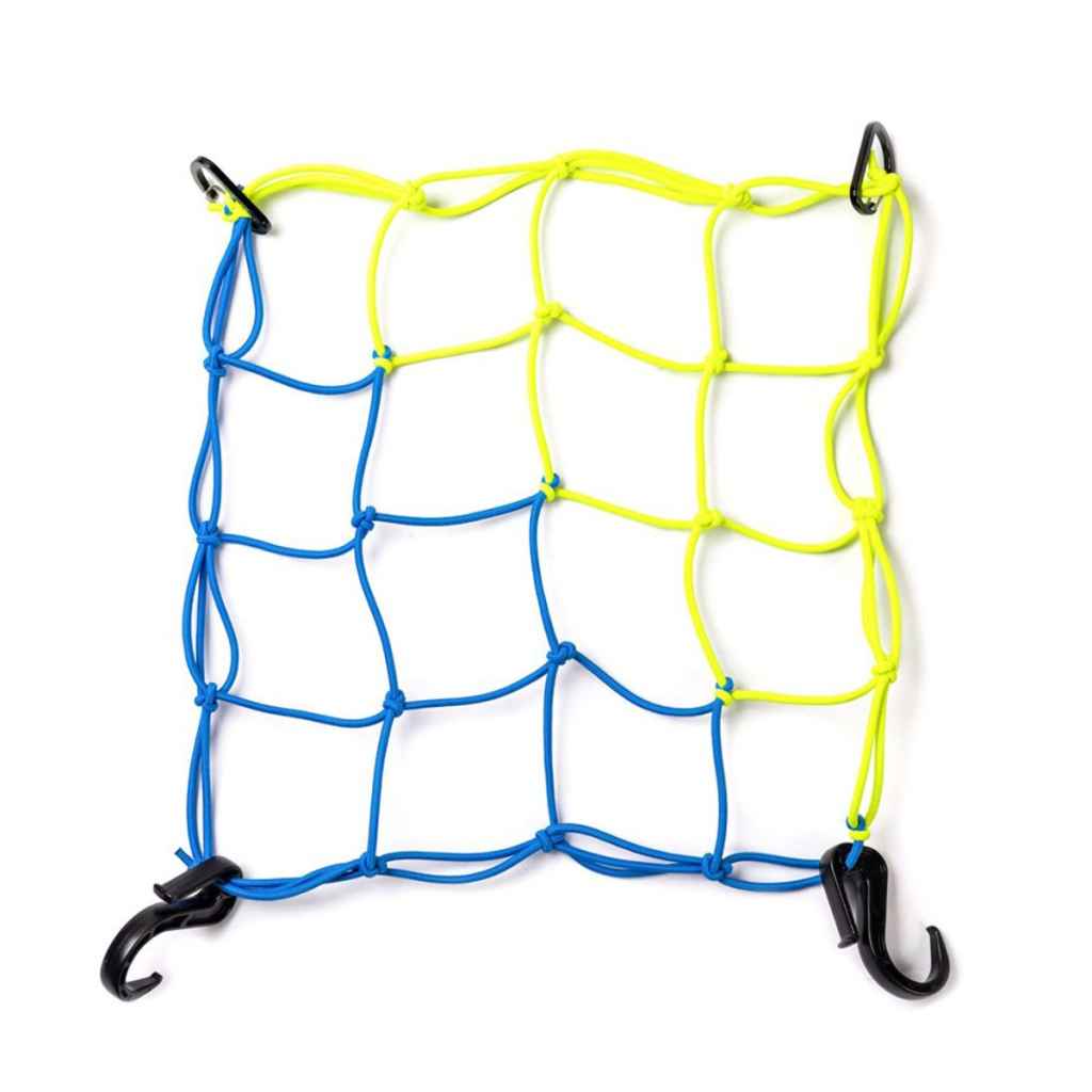 BLUE LUG* cargo net (flash yellow/light blue) - BLUE LUG