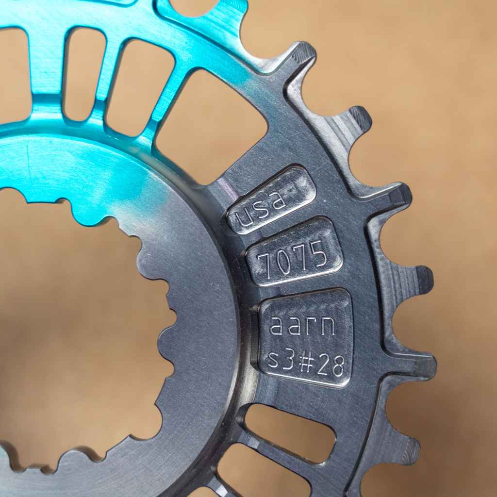 本日のみ　AARN DM 1X chainring AARN* DM 1X chainring (teal/gray) - BLUE LUG ONLINE STORE