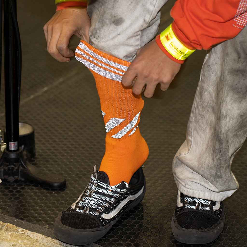 BL SELECT* reflector sox (orange) - BLUE LUG ONLINE STORE