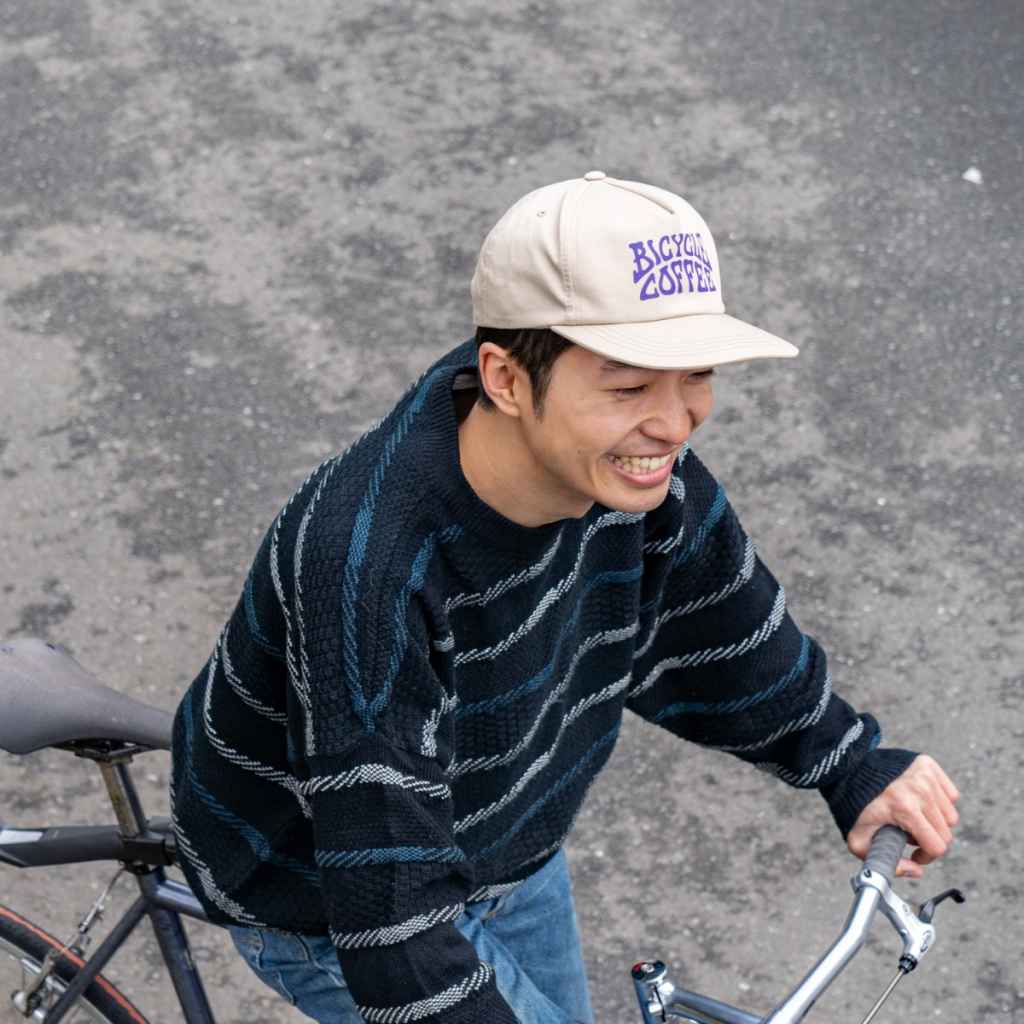 BICYCLE COFFEE* crest snap back cap (black) - BLUE LUG ONLINE STORE
