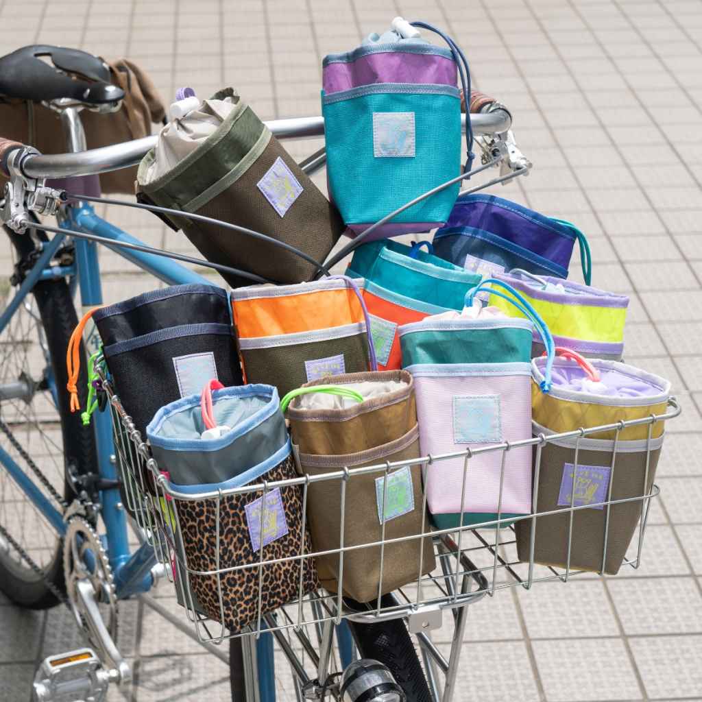 BLUE LUG* stem pouch (ecopak orange/olive) - BLUE LUG ONLINE STORE