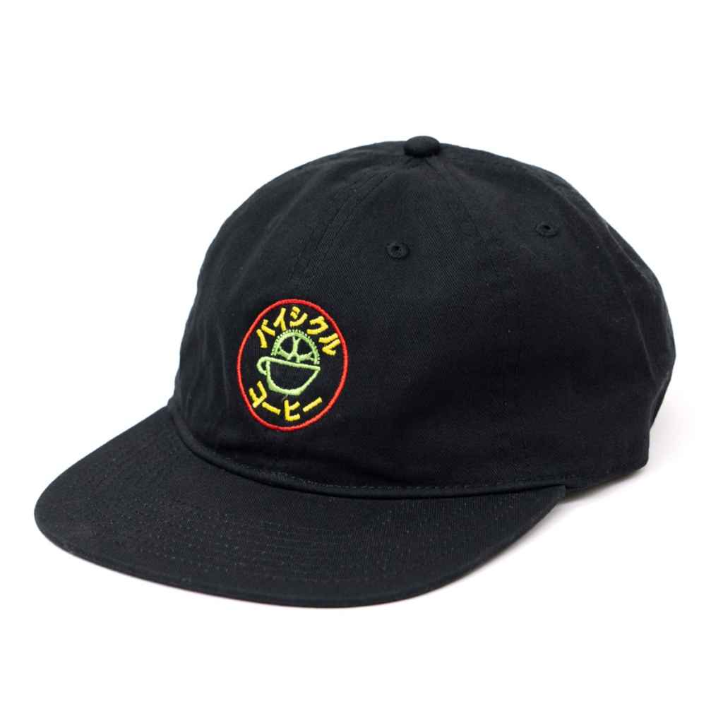 BICYCLE COFFEE* katakana cap (black) - BLUE LUG ONLINE STORE