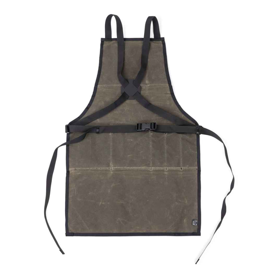ILE work apron エプロン blue lug ブルーラグ ILE* x-back work apron (wax tan) - BLUE LUG ONLINE STORE