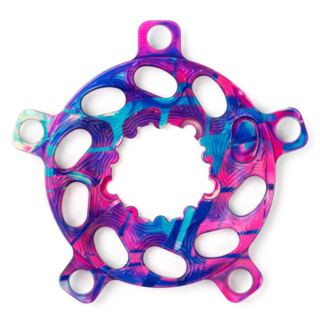 LIBERTY レインボーサファイアコンフェッティフープイヤリング IGNITE COMPONENTS* inferno chainring spider (custom B/110