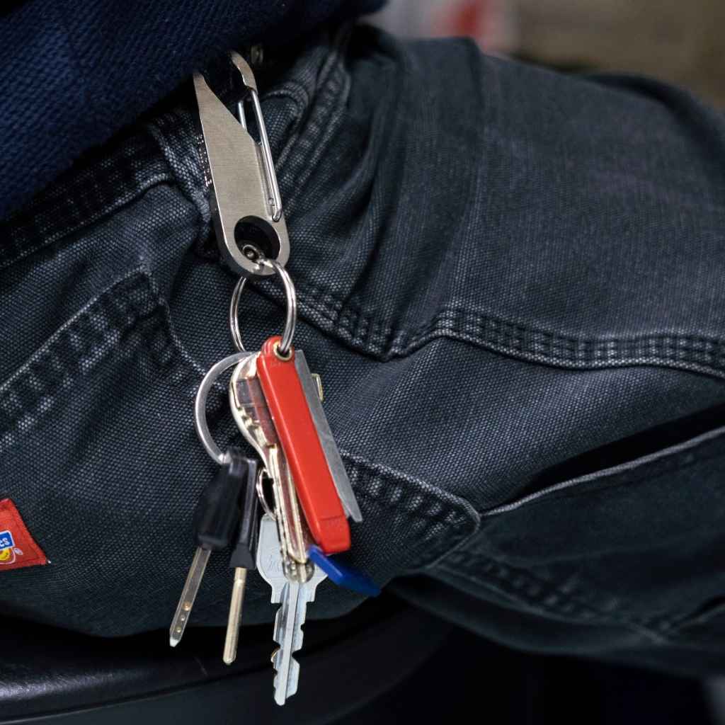 さちあんページ SPURCYCLE* key clip (raw titanium) - BLUE LUG ONLINE STORE