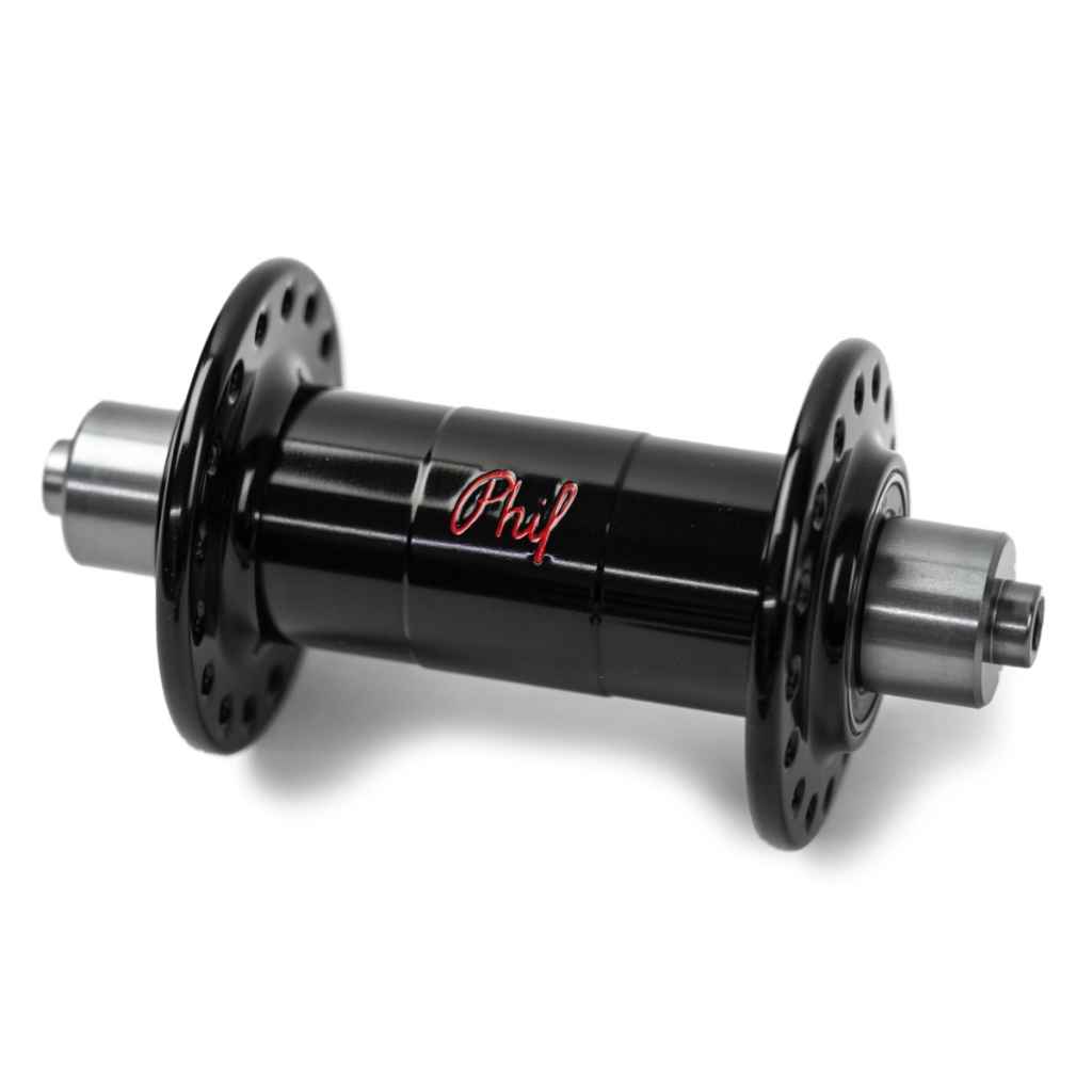 PHILWOOD* center lock disc hub rear (quick/black) - BLUE LUG