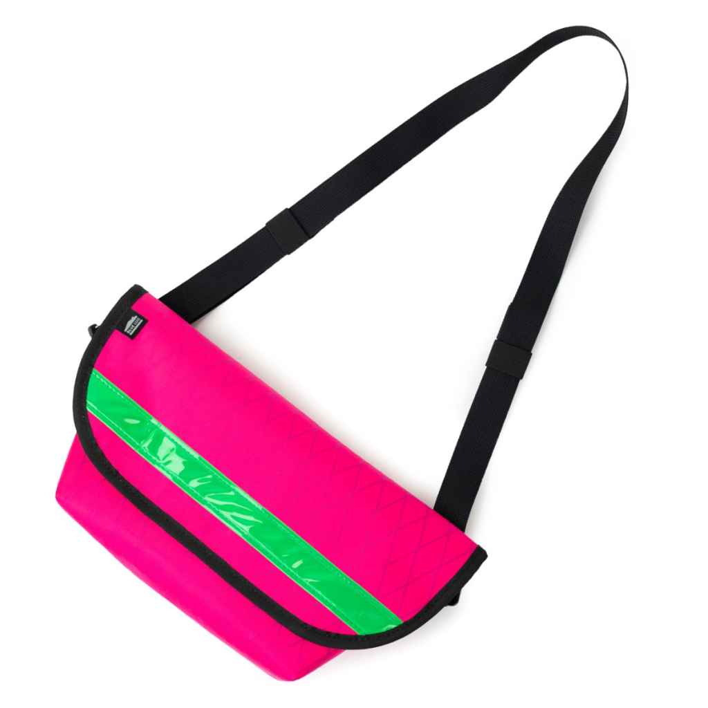 BLUE LUG* hip messenger (x-pac pink/green reflector) - BLUE