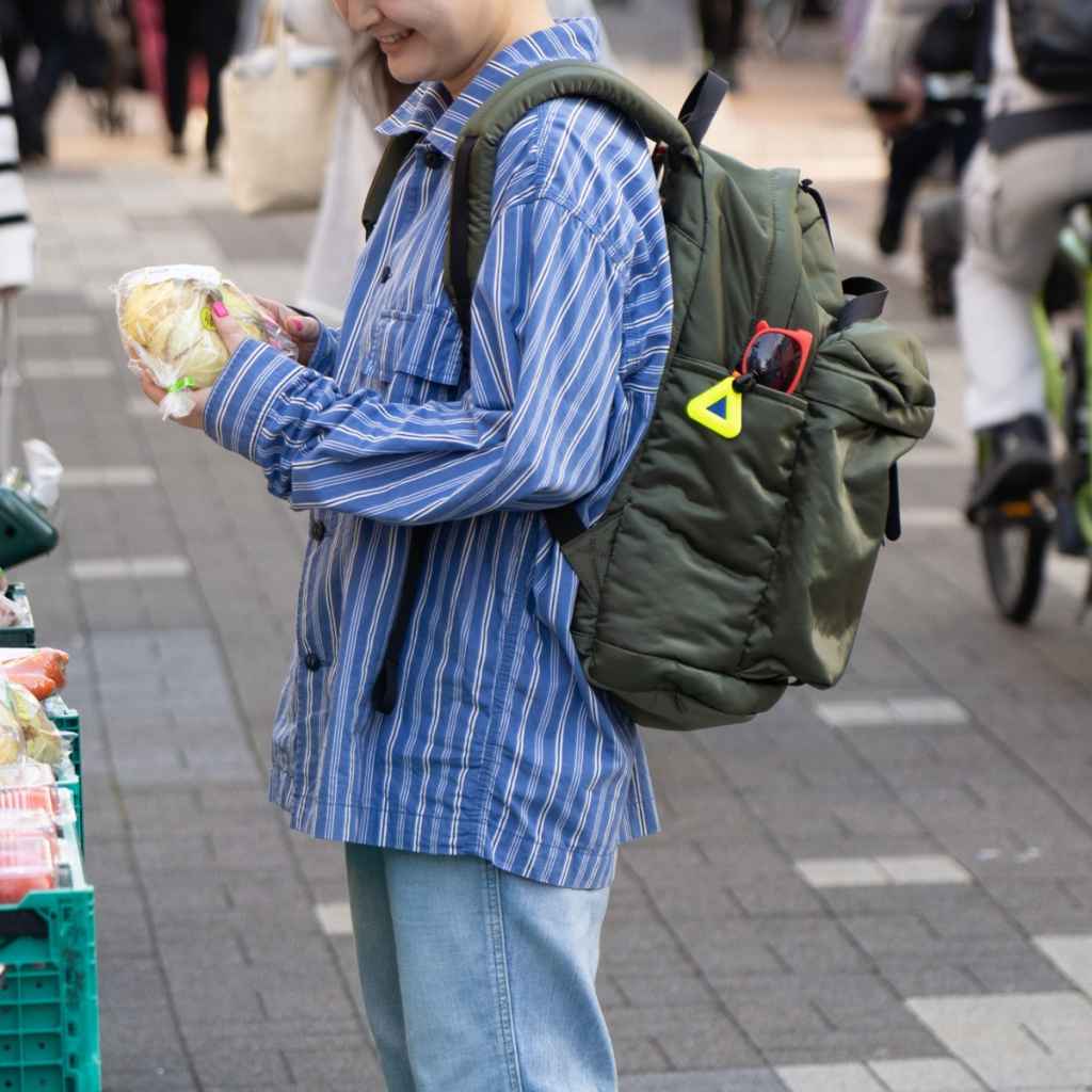 BLUE LUG* THE DAY PACK (padding brown check) - BLUE LUG