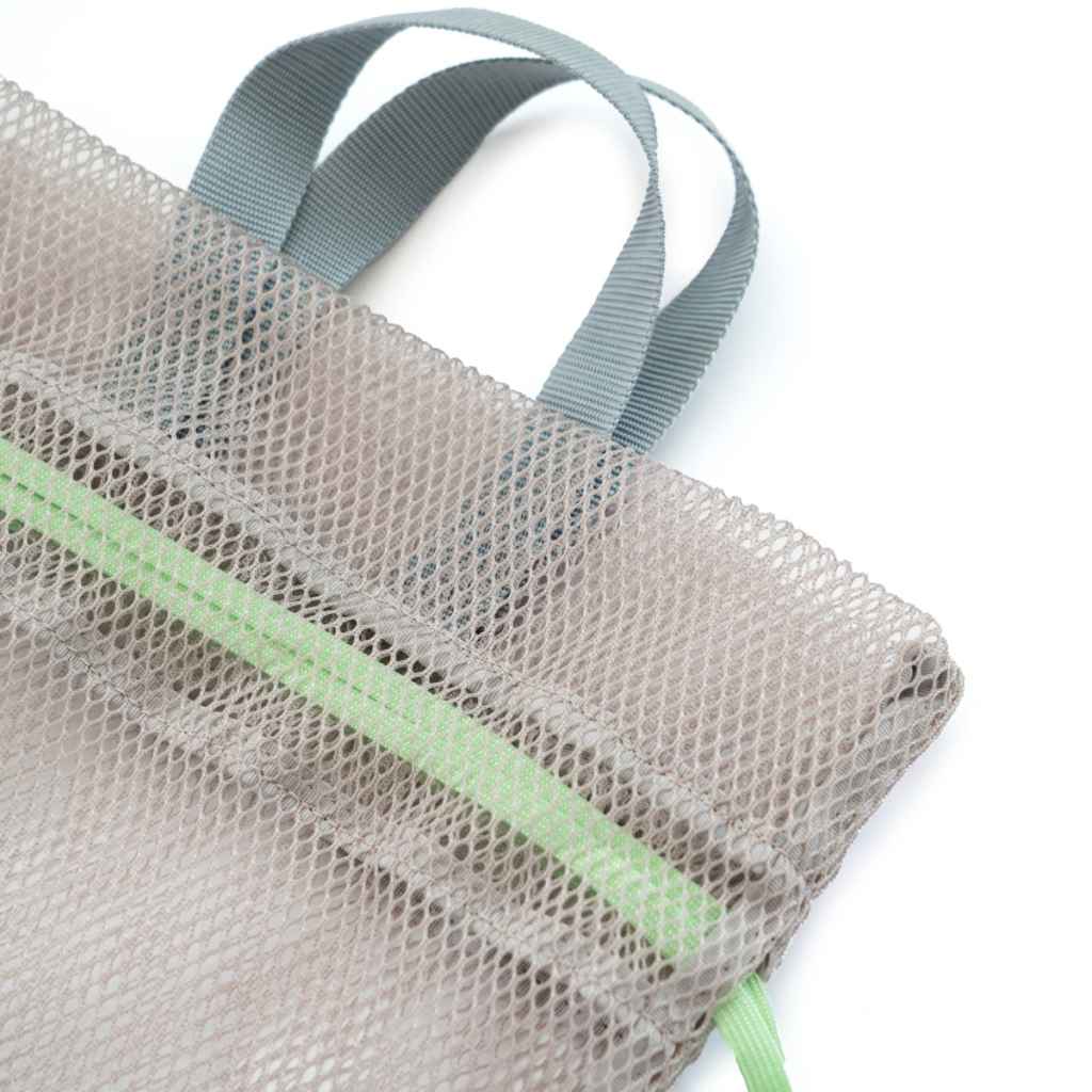ぼぅるきんちゃく。 BLUE LUG* roll kinchaku bag (mesh gray) - BLUE LUG ONLINE STORE