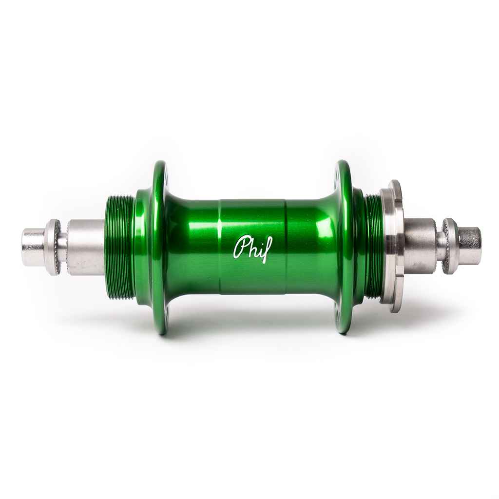 PHILWOOD* low flange track hub rear (green/fix&free) - BLUE